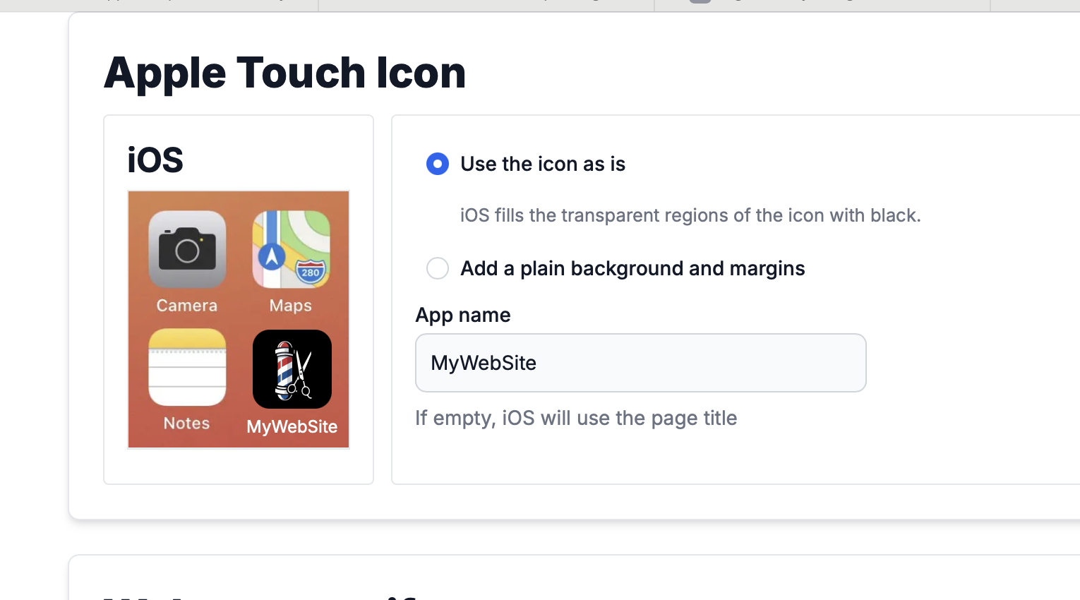 Android configuration