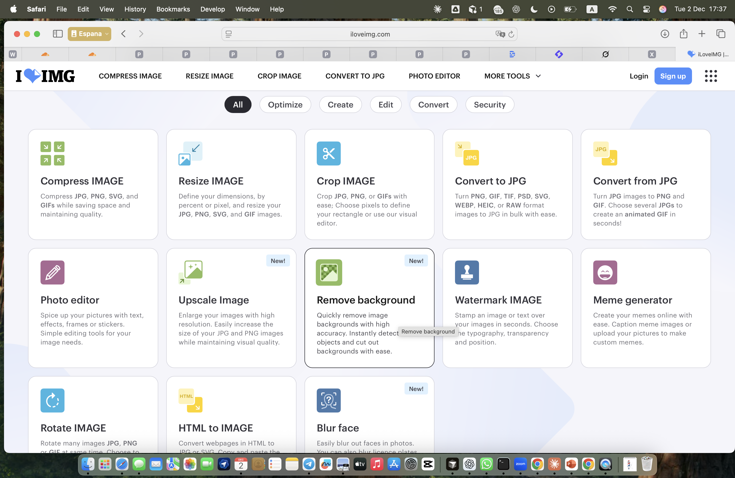 Ilove Image interface